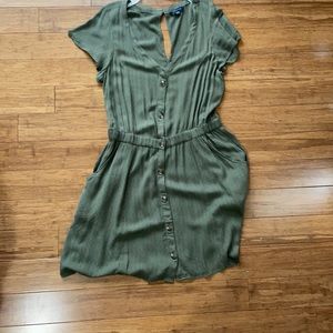 Green American eagle dress with pockets!